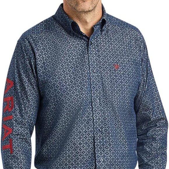 ARIAT Team Cassius Classic Fit Shirt Blue Chambray MD size: L/G - Picture 1 of 1